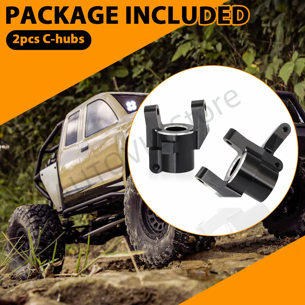 Kit essieu renforcé 1/6 RC Crawler noir compatible Axial SCX6