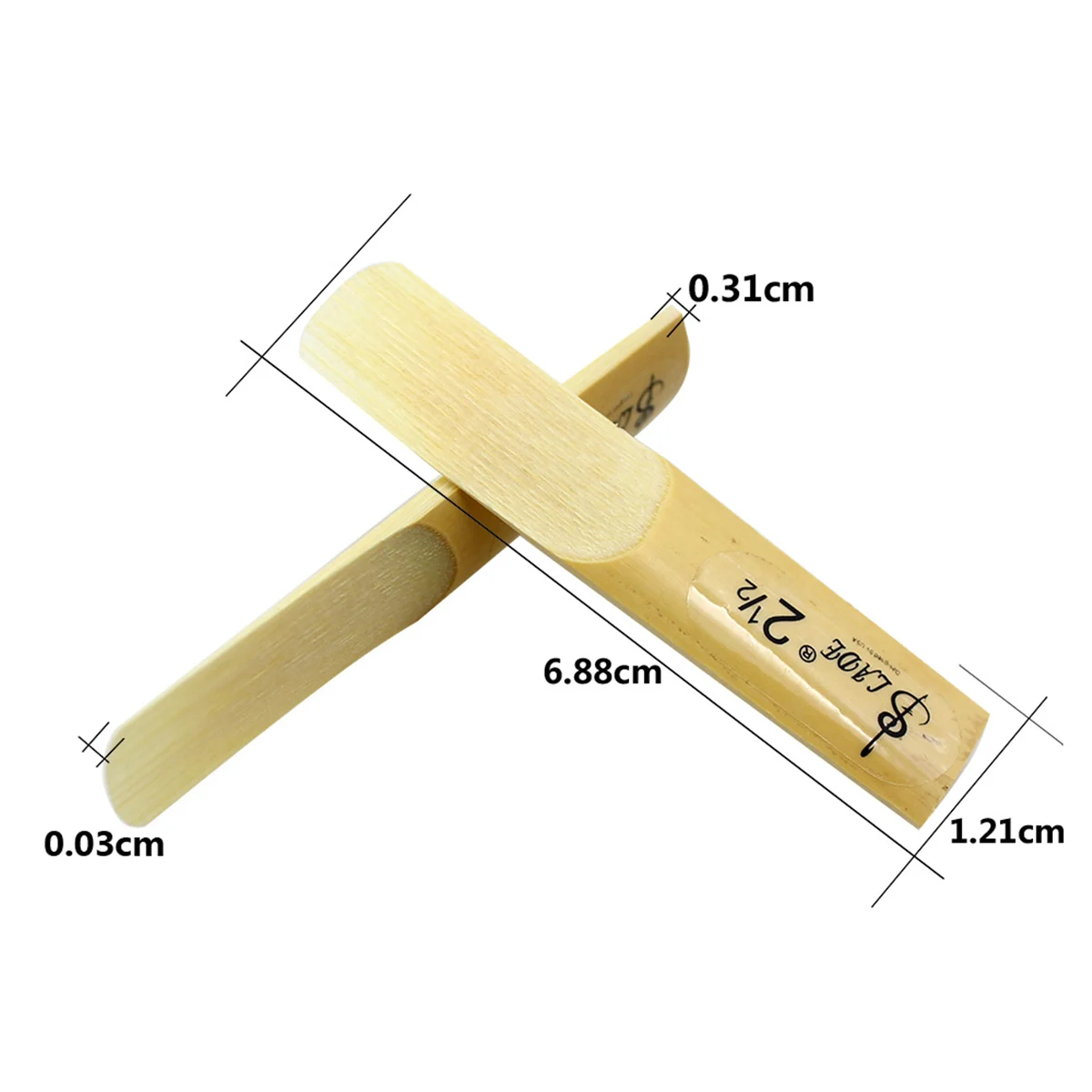 Ance Per Clarinetto Bb - Durezza 2.5 - Confezione Da 10 Pezzi In Bambù - Professionali Per Musica Pop E Funk - Foto 2