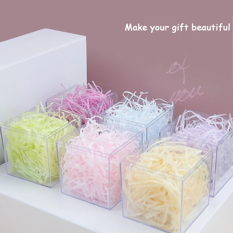 Vibrant Shredded Crinkle Paper Raffia Filler for DIY Crafts and Gift Packaging