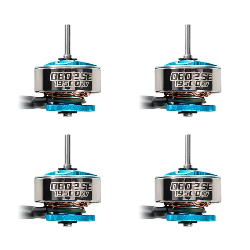 Lot de 4 Moteurs Brushless 0802SE 19500KV 1S pour Drone FPV Micro Whoop