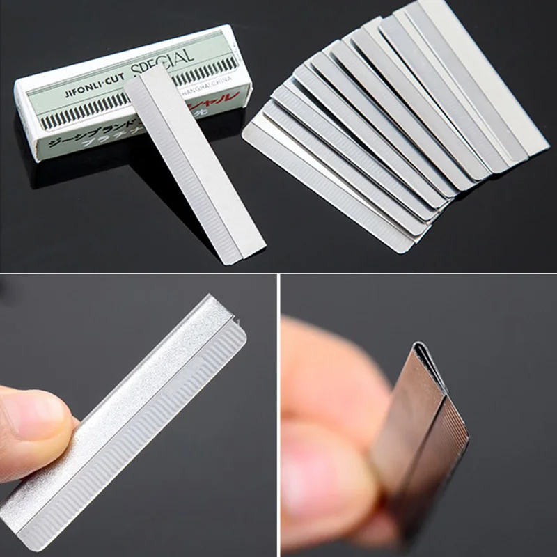 10pcs Permanent Makeup Eyebrow Trimmer Maquiagem Special Eyebrow Razor Stainless Steel Scraping Eyebrow Blade Beauty Makeup Tool 5