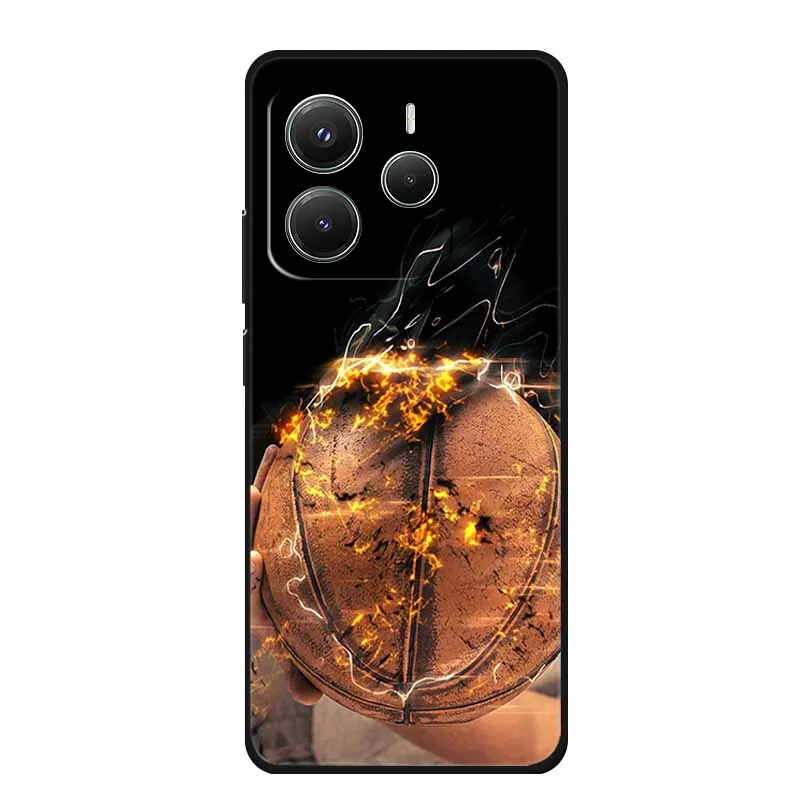 Sleek Black Silicone TPU Soft Phone Case - Protective Shell Back Cover