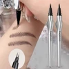 2Point Wild Eyebrow Pencil Long Lasting Easy To Grip Eyebrow Tattoo Waterproof Thin Liquid Lying Silkworm Brow Pen Korean Makeup 1