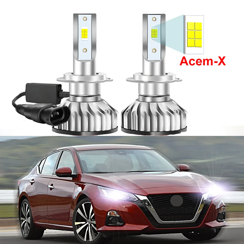 2PCS H7 Led Headlight Bulbs For Nissan Altima 2019 2020 2021 2022 High