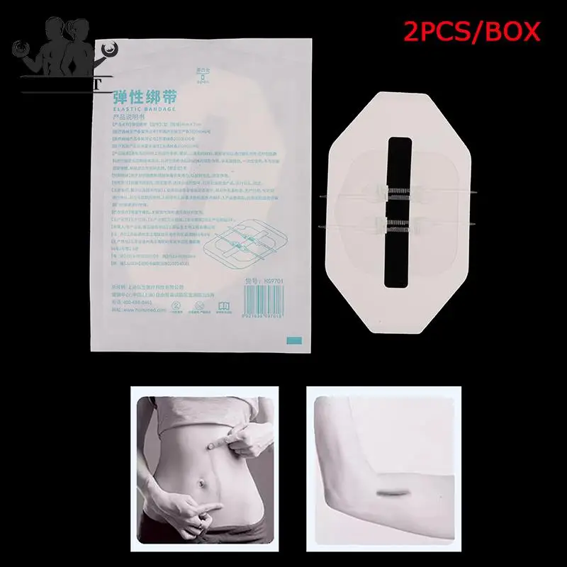

2/1Pcs Zipper Tie Wound Closure Patch Hemostatic Patch Wound Fast Suture Zipper Band-Aid Outdoor Portable