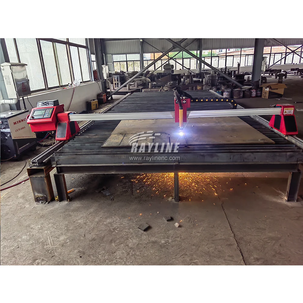 2024 Hot New Portable CNC Gantry 1525 1530 1560 2030 Flame and Plasma Cutting Machine Metal Carbon/Stainless Steel Plasma Cutter 2