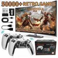 La console de jeux vidéo X2 Pro comprend plus de 50 000 jeux vidéo rétro intégrés et plus de 40 émulateurs, compatible avec PS1/N64/DC. 2