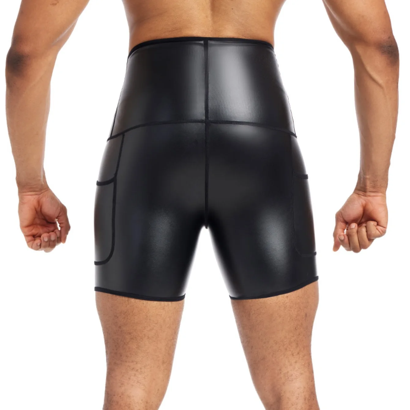 Model wearing tummy control pants