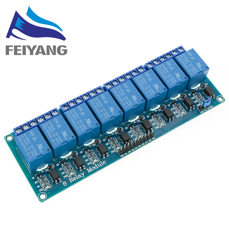 Modulo Relè A 3 Canali 5V Con Isolamento Ottico Per Arduino – 2 Pezzi, 7A 250V, Compatibile 3.3V E 5V