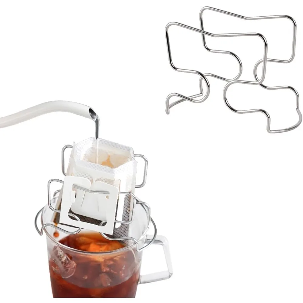 Coffee Drip Filter Bag Holder Reusable 304 Stainless Steel Japanese Filter Bag Holder Coffee Cup Drip Paper