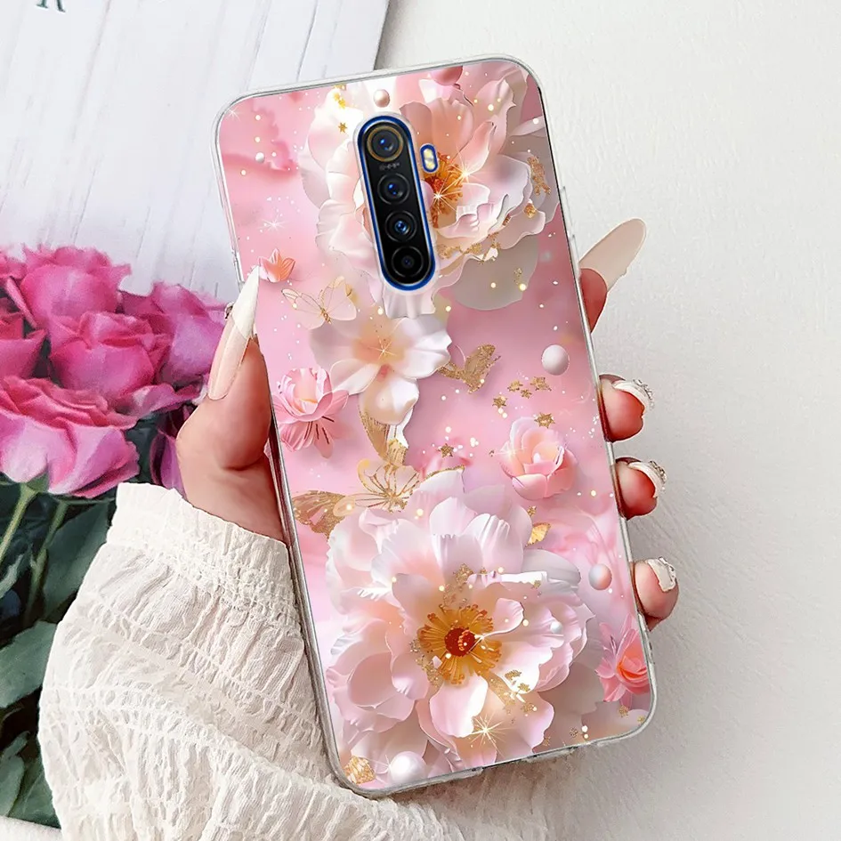 Fashion Flower Soft Silicone TPU Bumper Case - Enhanced Protection Cover