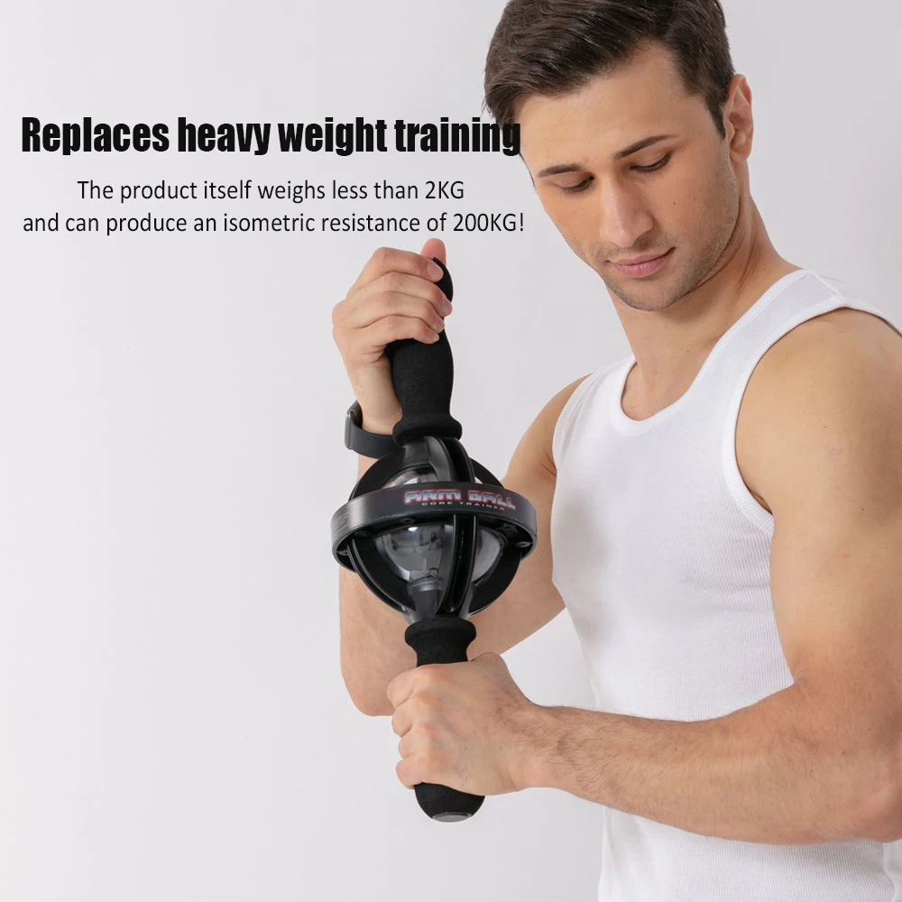 Arm Ball Arm Strength Exerciser Gyroscope Forearm Exercise With LED Light Core Trainer Home Gym Equipment Fitness