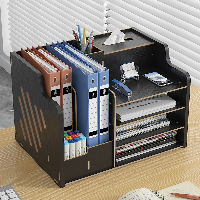 Office Desktop Drawer Storage Box Desk Organizer Tool Cabinet Utensils Dormitory Good Things Bookshelf Miscellaneous Items Rack - 3
