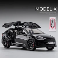 1:24 Model X Model Y Model 3 Alloy Die Cast Toy Car Model Sound and Light Children's Toy Collectibles Birthday gift 1