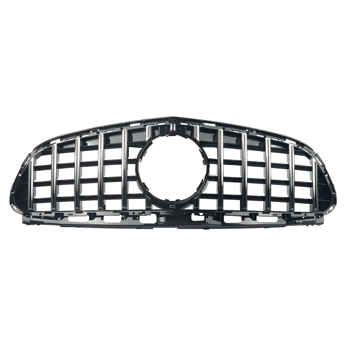 SAIQINGSP Autozubehör Werkzeuge Chromflossen + schwarzer Kühlergrill für Mercedes Benz 2014–2016 W212 E-Klasse Limousine – Detail 3