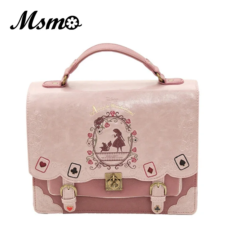 Alice In Wonderland backpack Vintage Student Schoolbag