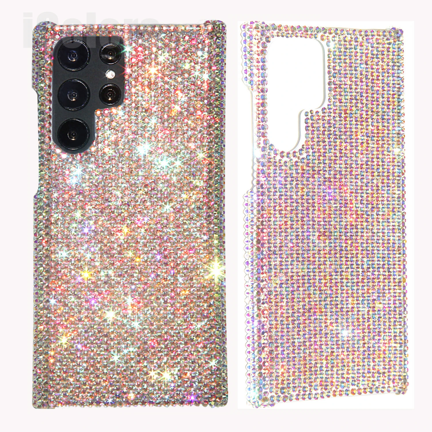 Diamond Ring Cover Glitter Cool Bear Case For Samsung S23 S22