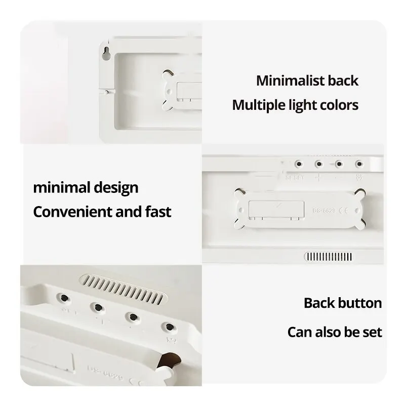 13/16 Inches Large LED Digital Wall Clock Wall Mounted Remote Control Temperature Date Week Display Timer Dual Alarm Clock wall clock digital wall clock