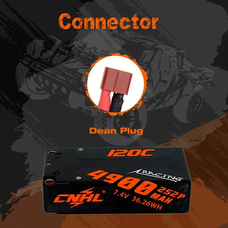 Lot 2S 4900mAh 120C LiPo Batterie RC Deans T - CNHL