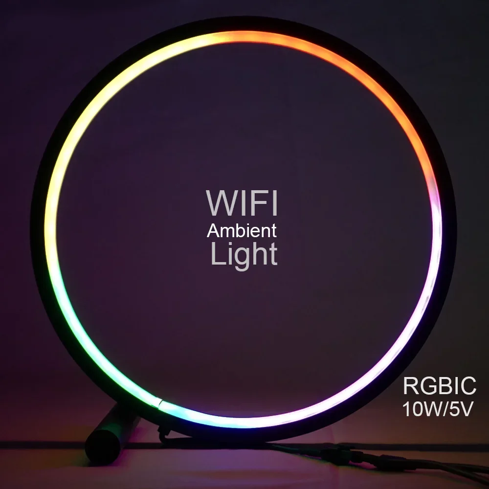 rgb-led雰囲気ライトアンビエントランプ装飾照明usb充電bluetooth-10w-5v