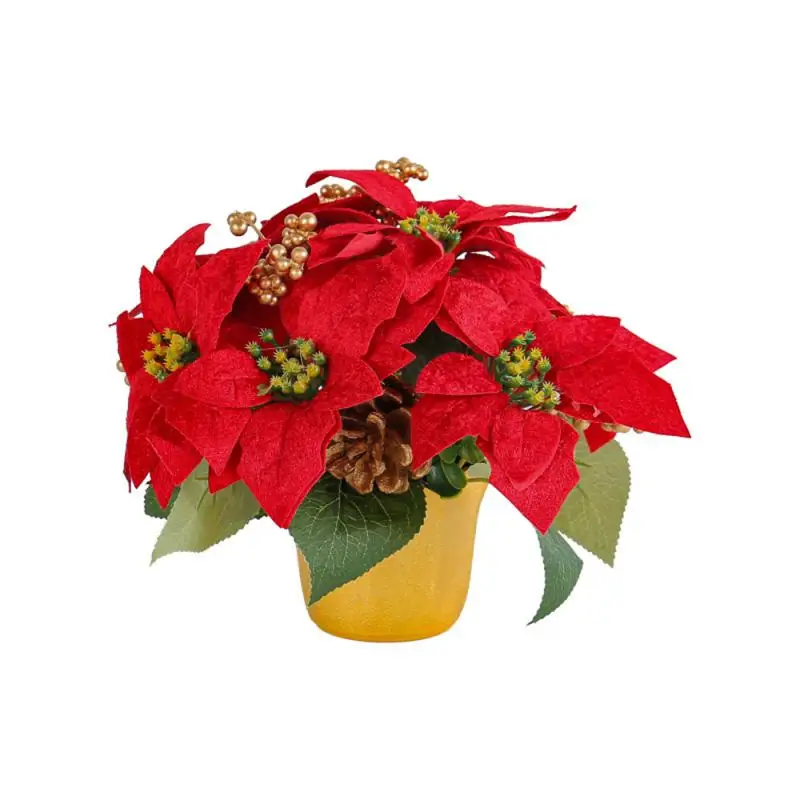

Рождественское цветочное украшение праздничный домашний декор, имитация уникального дизайна, легко чистится, добавьте в праздничную атмосферу, настольный венок