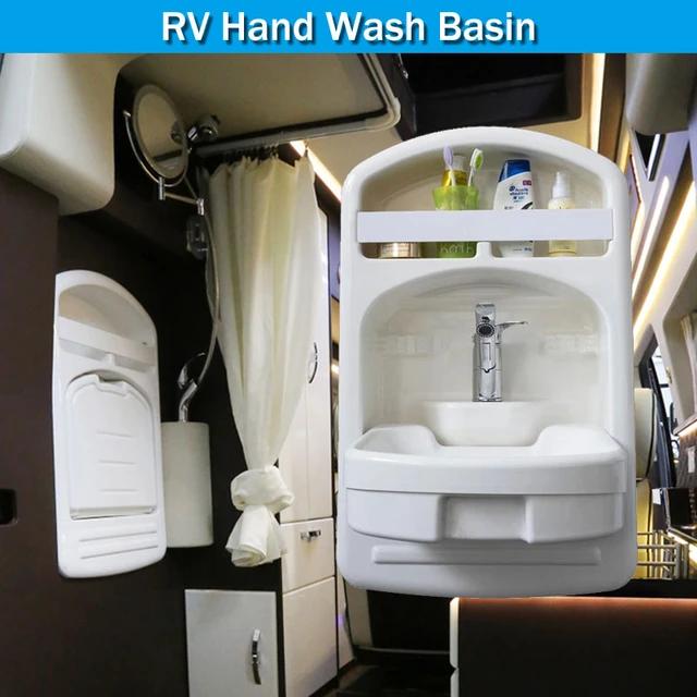 Accessoires et pièces détachées pour caravane camping car SI-65003 -  Colonne d'angle avec porte et lavabo pour salle de bain - SI-FI