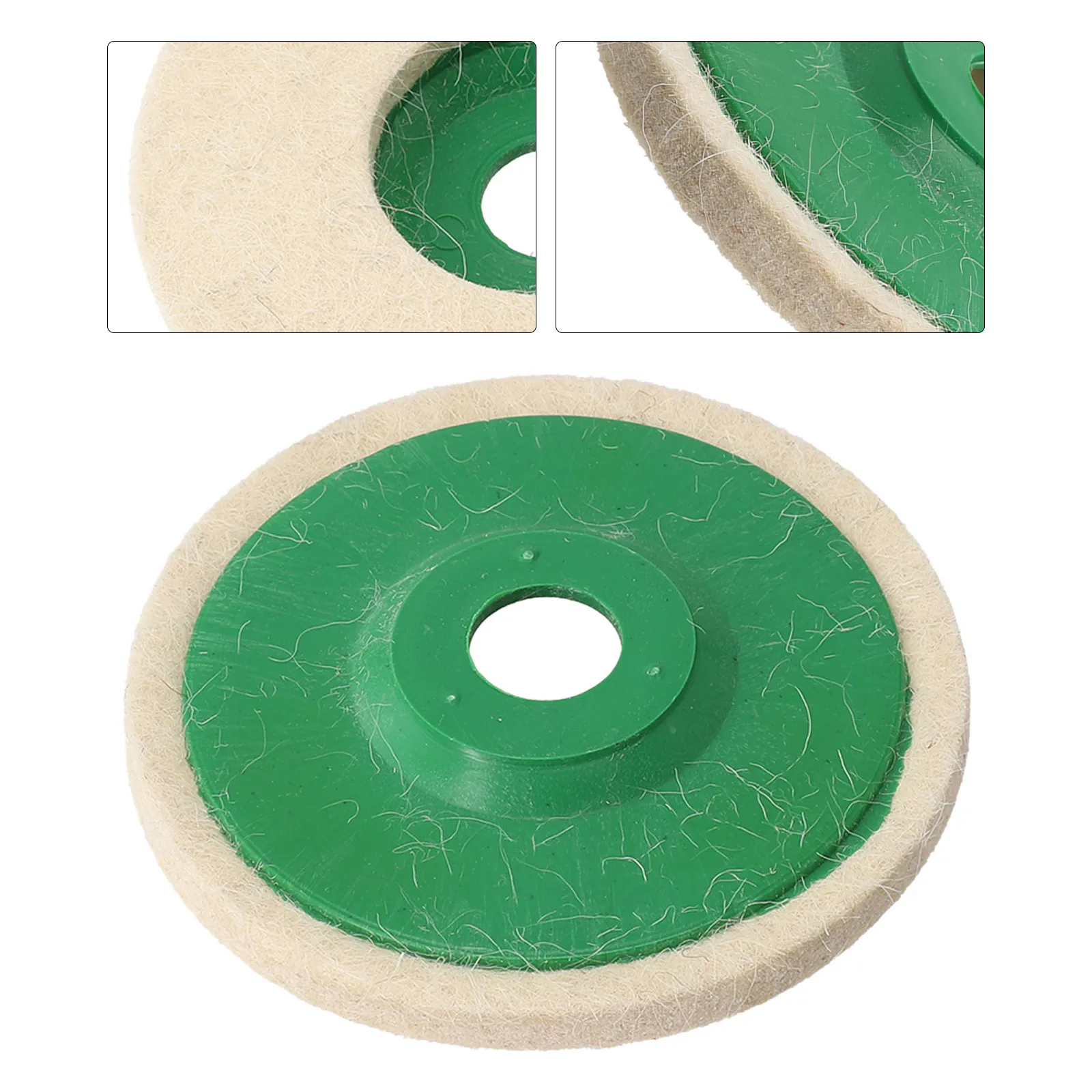 5in 125mm Wool Felt Disc Polishing Pad Buffing Grinding Wheel Abrasive Tool Felt Polishing Pad For Metal Marble Glass Ceramics