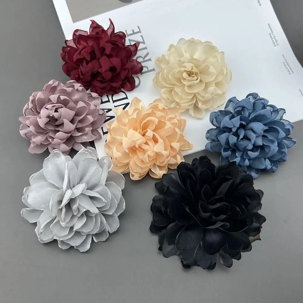 Gifts Multi-layer Large Flower Brooch Fabric Jewelry Accessories Collar Flower Handmade Lapel Pins Party
