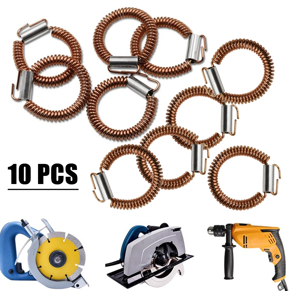 

10PCS Mental Stator Tension Spring Power Tool Part For Electric Hammer Angle Grinder 110 Marble Machine 7 Electric Circular Saw
