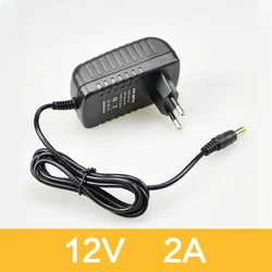Universal DC 12V Lighting Transformer Power Supply Adapter for LED Strips (12V 2A)