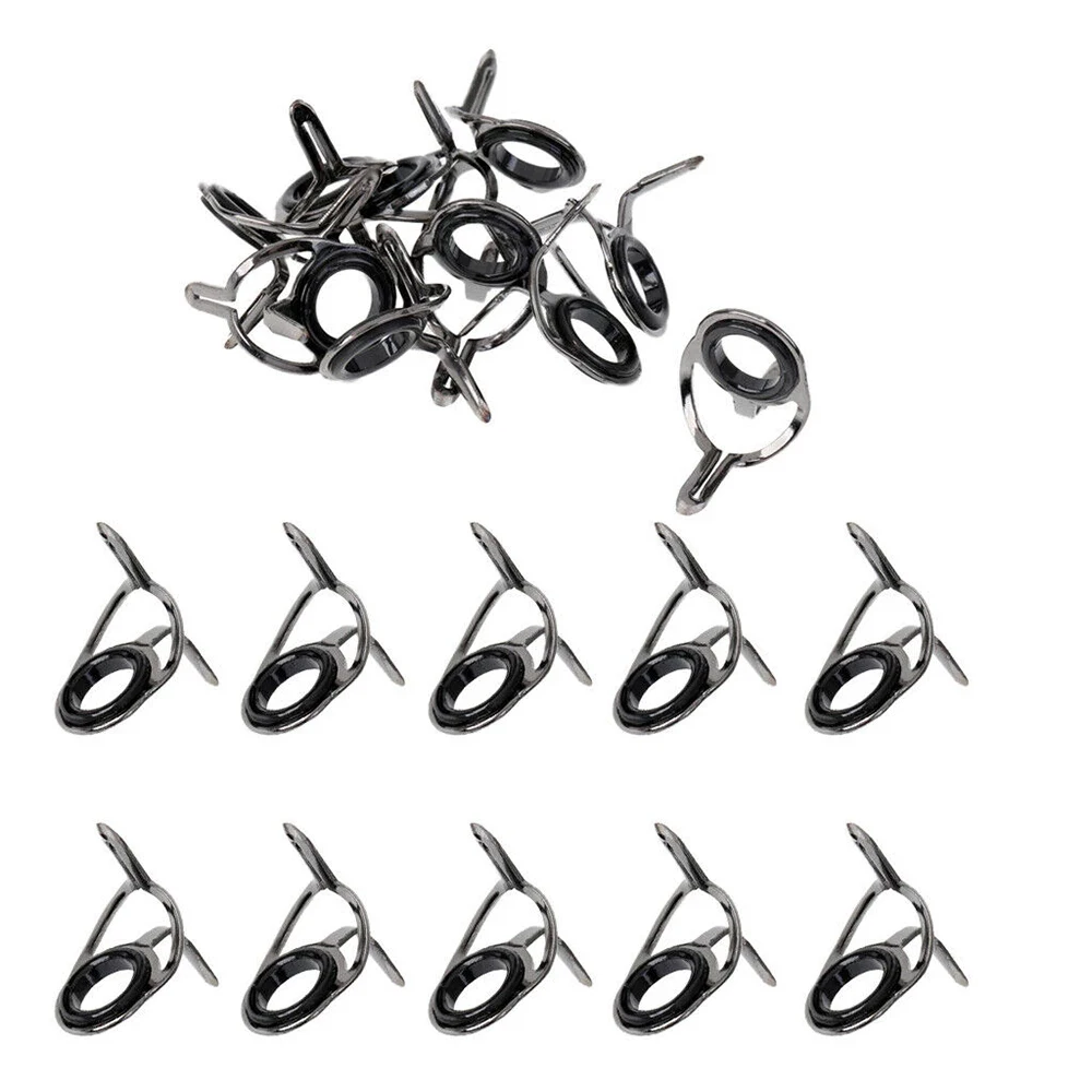 

6 #-30 # направляющие на глаза, рыболовные аксессуары с проволочной петлей, направляющие на удочку, кольца на глаза, кольцо из нержавеющей стали