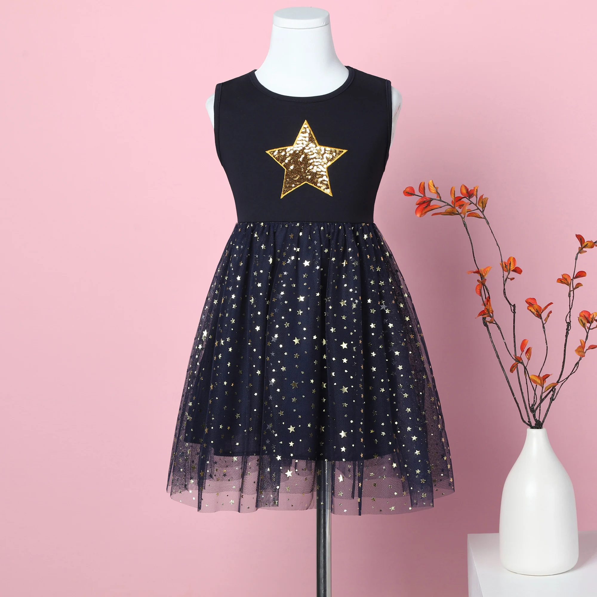 Girl's Star Sequin Sleeveless Summer Children's Black Sparkling Fashion Elegant Birthday Party Dress SH1693 - AliExpress Girl's Star Sequin Sleeveless Summer Children's Black Sparkling Fashion Elegant Birthday Party Dress SH1693 - AliExpress