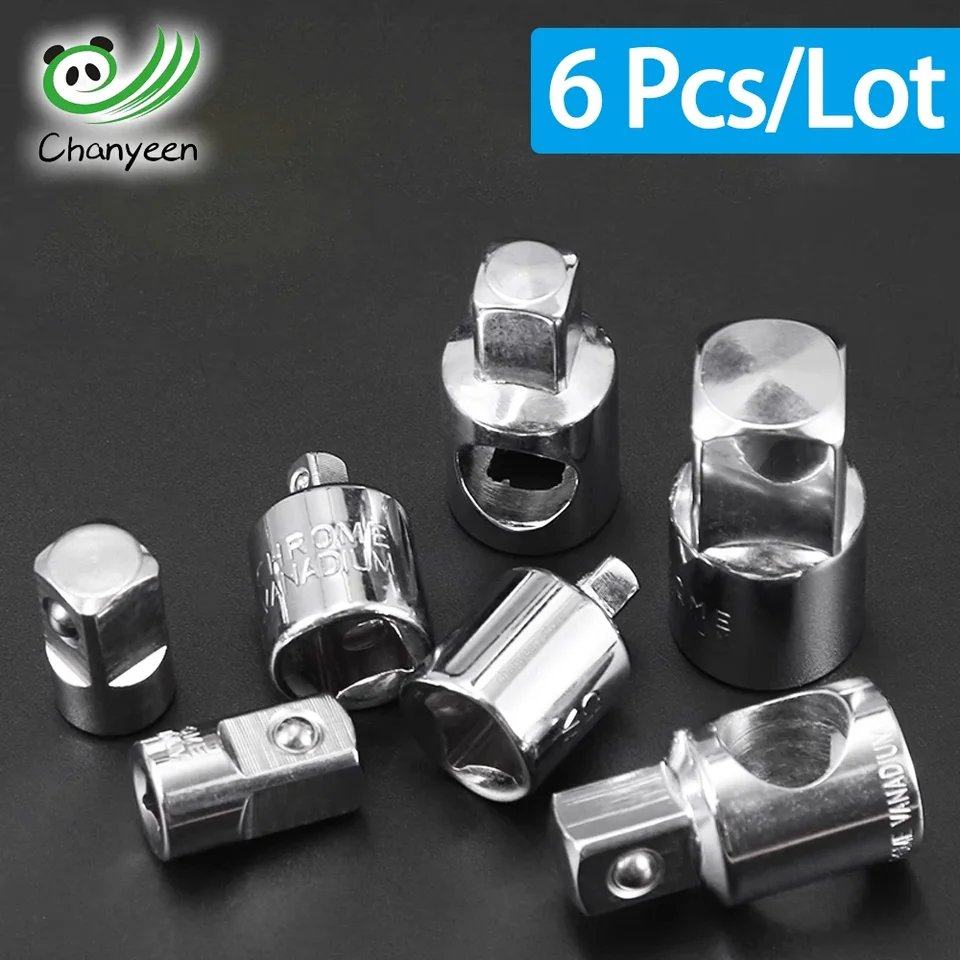 4-Piece Socket Adapter & Reducer Set – 1/2", 3/8", 1/4" Drive Converter Kit, Electroplated Black, Chrome Vanadium Steel - View #7