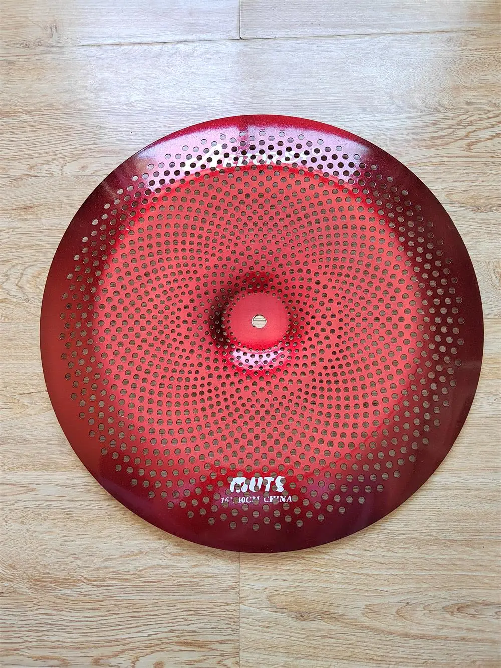 Red Mute Quiet Low Volume Cymbal 16 Inch China Cymbal for Durmmers