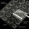 25 Sheet/600PCS Nail Jelly Glue Double Sided False Nail Art Adhesive Tape Glue Sticker Fake Nail Glue Super Viscous ZZ02 2
