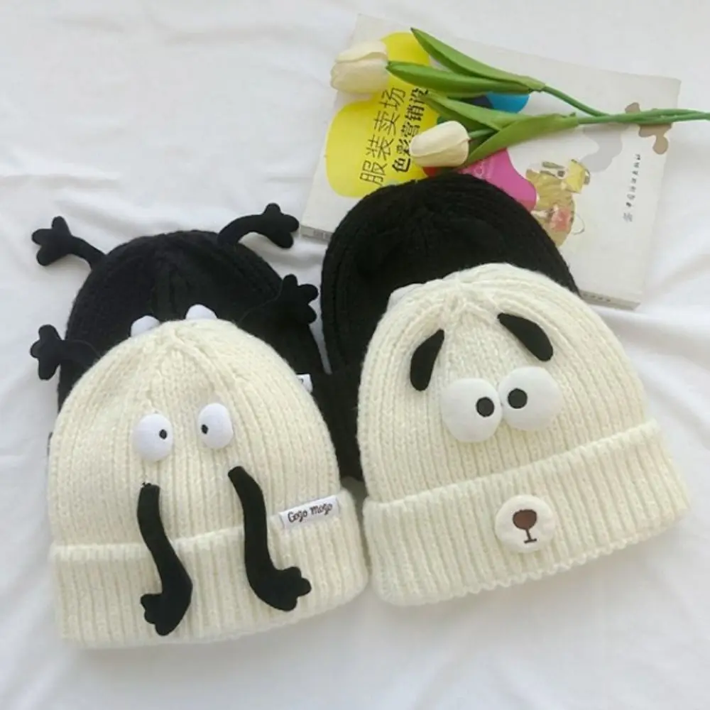 

Three-dimensional Pattern Knitted Hats New Skullcap Unisex Knitted Thick Cap All-match Beanies Hat Men