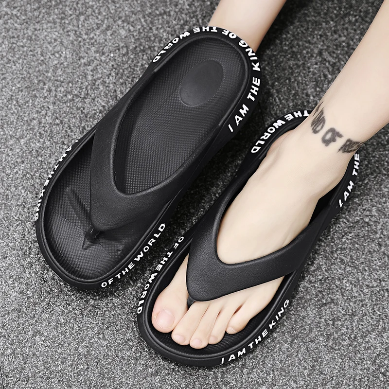 Summer New Slippers Men Home Trendy Casual Beach Men's Flip-Flops Wholesale Flip Flop Sandals Big Size 39-45 Zapatillas Hombre