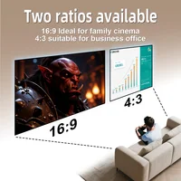 Velec Portable Projector Screen Simple Anti-Light 80/120 Inches Projection Screens For Home Outdoor Office Projector Accessories - Image 4