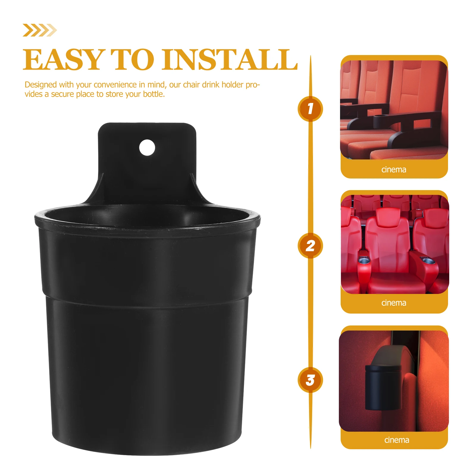Cinema Chair Cup Holder Universal Drinks Rack Outdoor Theater Chair Lecture Hall Auditorium Stand