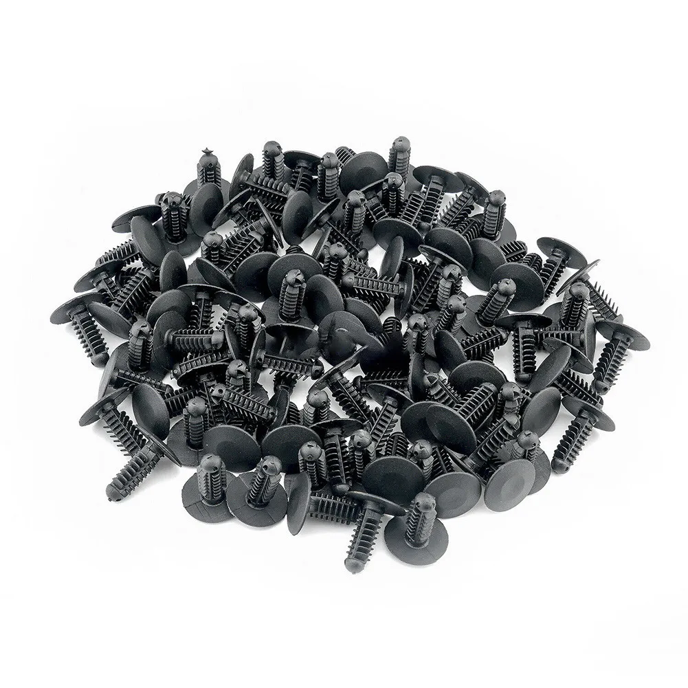 Replaces Fastener Rivet Trim Car Clips Dark Grey Fir Tree Parts Plastic Replacement 100pcs Accessory High Quality