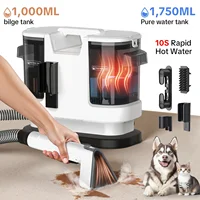 Nettoyeur de tapis Lubluelu V8 à fonction chauffante instantanée, aspiration puissante de 15 Kpa, version améliorée à eau chaude, machines portables de nettoyage de tapis pour taches d'animaux avec outils de nettoyage et auto-nettoyage pour voiture/canapé/tapis/taches 3