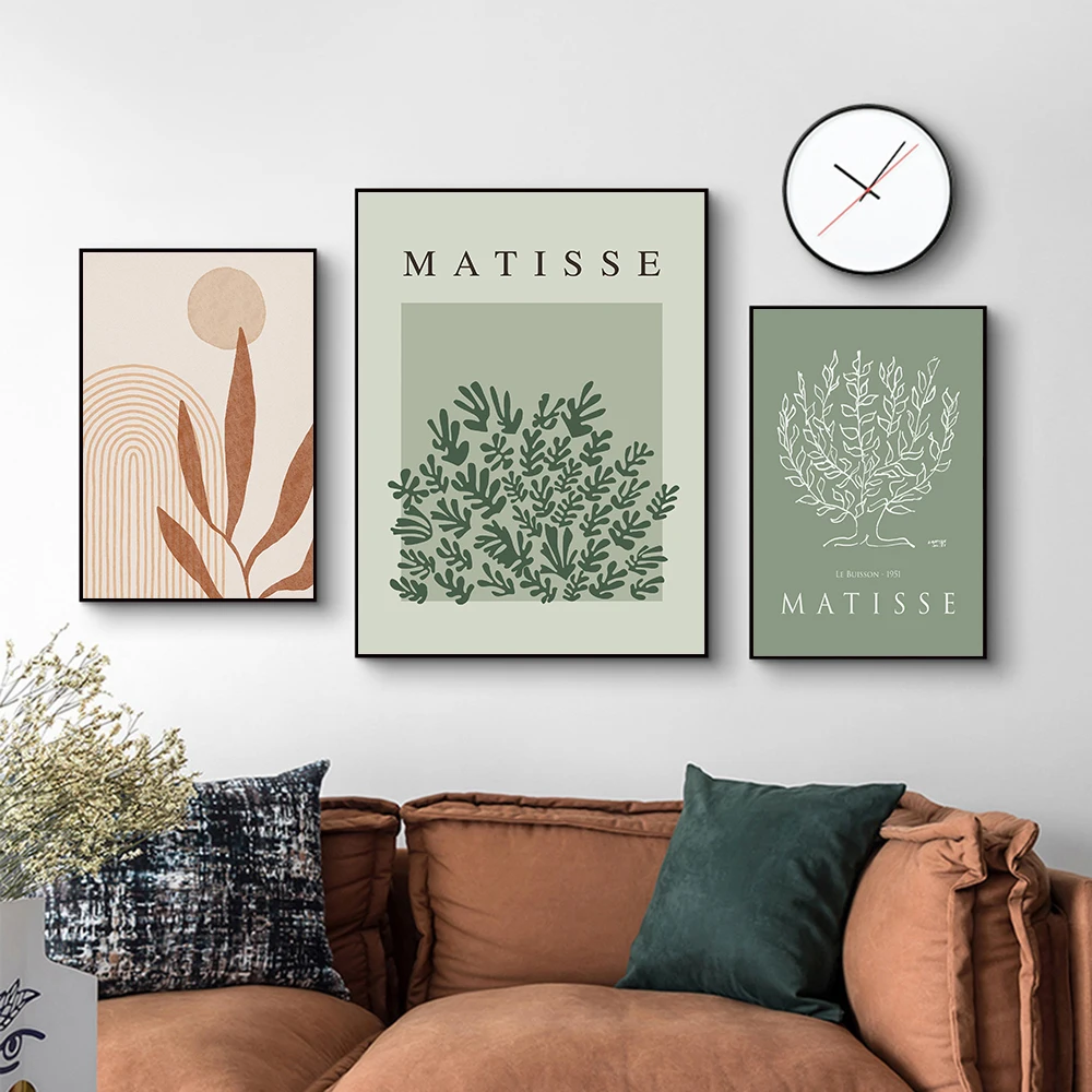 

Abstract Henri Matisse Painting Modern Boho Wall Art Canvas Print Poster Minimalist Picture for Living Room Home Decor Cuadros