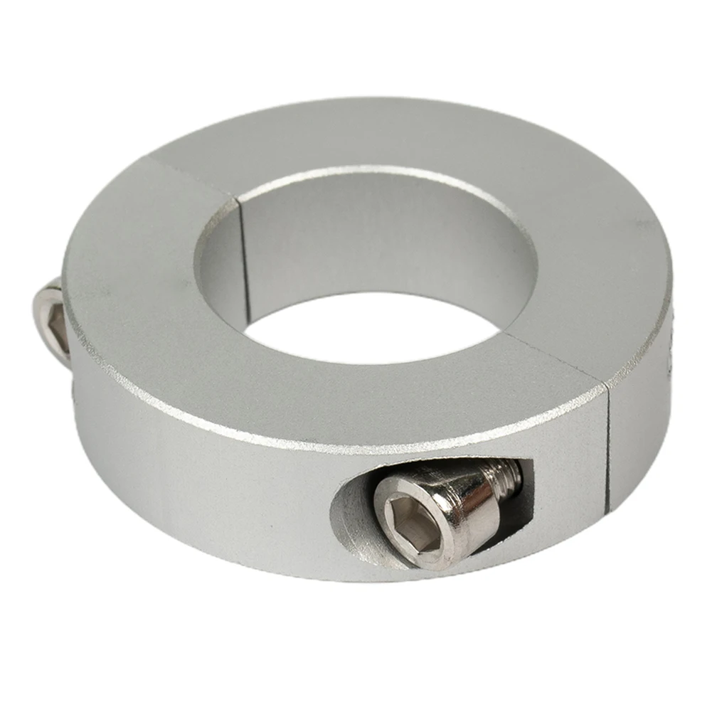 1PCS Clamp Ring Collar Double Split 6mm To 40mm Inside Diameter Shaft Collar Clamp Shaft Clamp Bearing Backstop Ring Silver