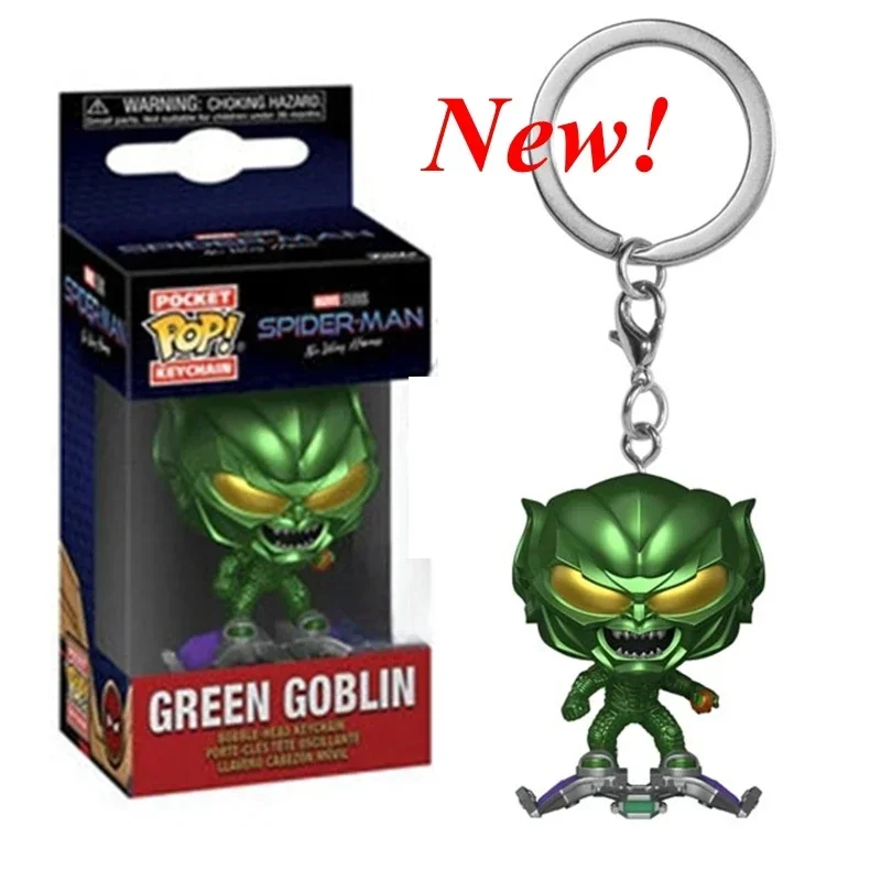 thumbnail image 1 of Recién llegado FUNKO POP Disney llaveros héroes Iron-man iron-spider black.panther alien green goblin batman figura de acción juguetes, 1 of 5