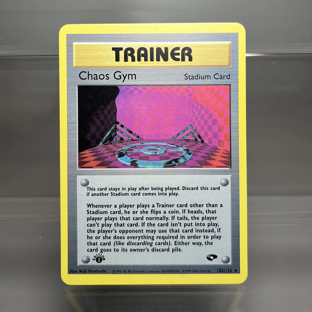 thumbnail image 1 of Pokémon Neo Genesis Series Flash Cards Feraligatr Giovanni's Gyarados Shining Collection Cards Kids Toys, 1 of 5