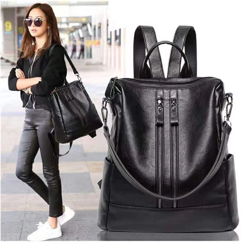 

Backpack Women's 2023 New Korean Edition Trendy High Capacity Academy Style Mommy Backpack Versatile Women's Bag