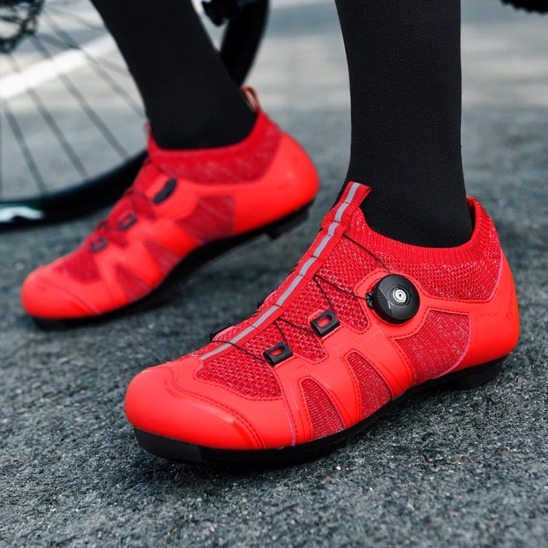 MTB Cycling Shoes Men Breathable Road Bike Shoes Cleats Racing Speed Sneakers Women Mountain Bicycle Footwear for Shimano SPD SL