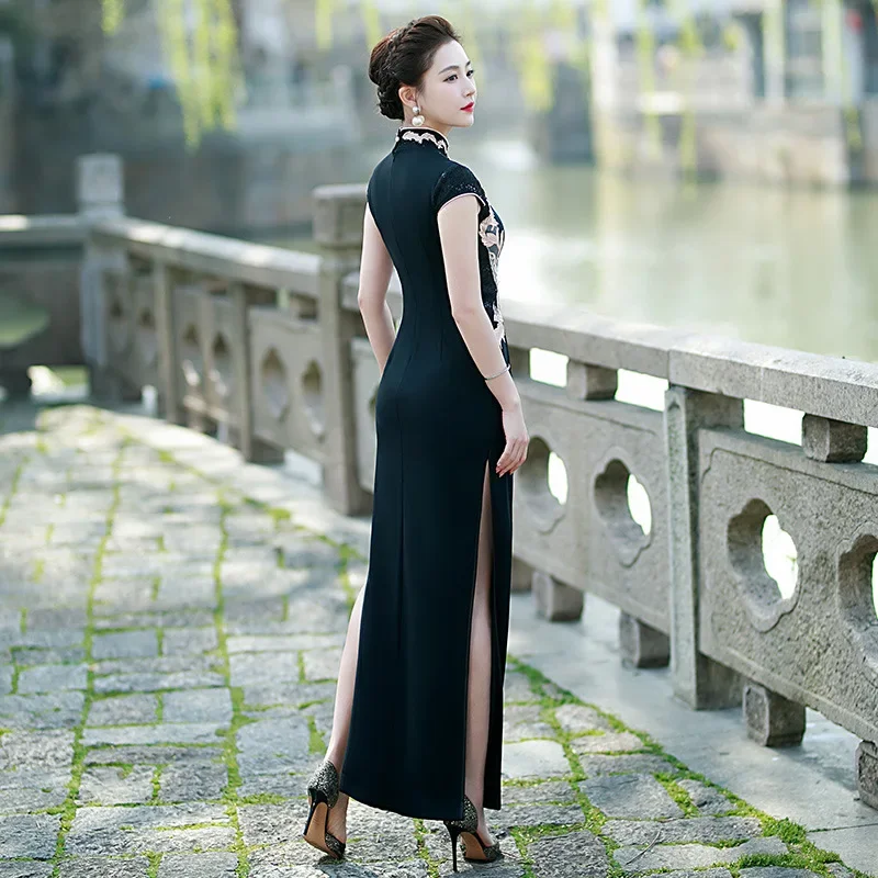 ª Ҹ Qipao  ڼ ƾ   Ƽ Ƽ ̺ ??巹 ߱  Ƽ   Cheongsam Vestidso