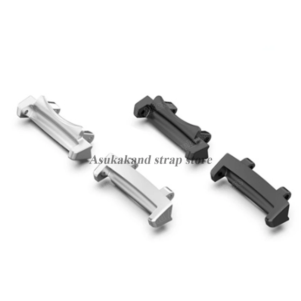 Set of 2 Stainless Steel Watch Connectors - 22mm Watch Strap Metal Adapters