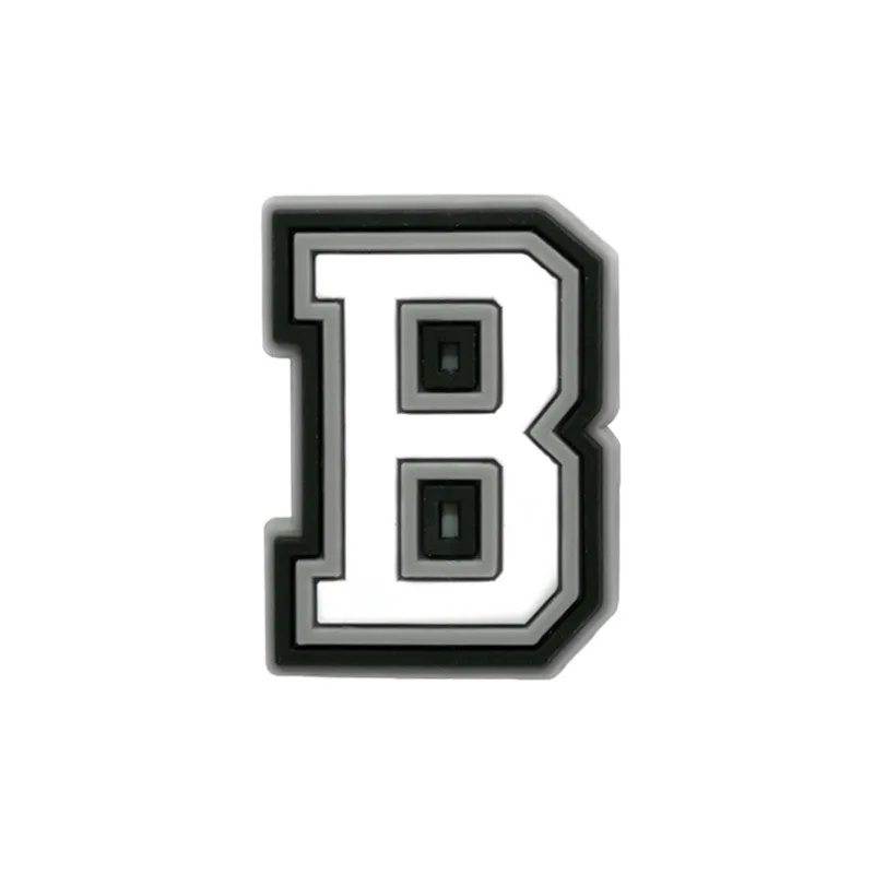 Wholesale PVC Shoe Accessories - White Letter Name Badges for Clogs, Pins, and Decorations